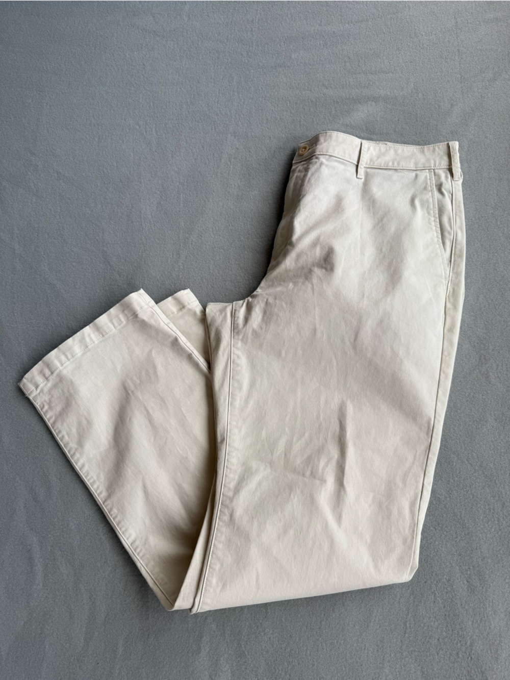 Flint & Tinder 365 Pants Men’s Sz 38x34 Salt Cream 5-Pocket Tapered Fit